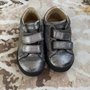 falcotto Naturino Silver Kids Shoes with Velcro Straps 22 6US Stars